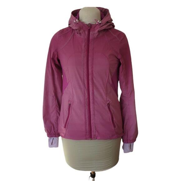 Lululemon Downtime Jacket Violaceous  Gradient Stripe - Picture 9 of 9